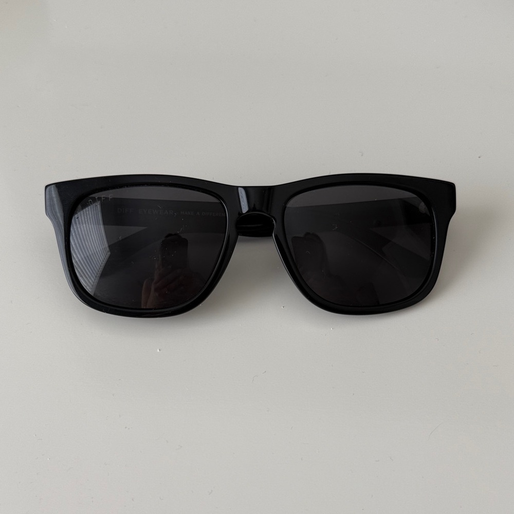 Diff Riley Polarized GRO1P Black Sunglasses unisex